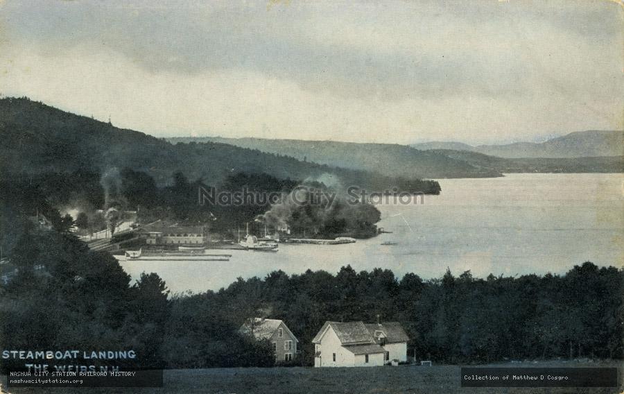 Postcard: Steamboat Landing, The Weirs